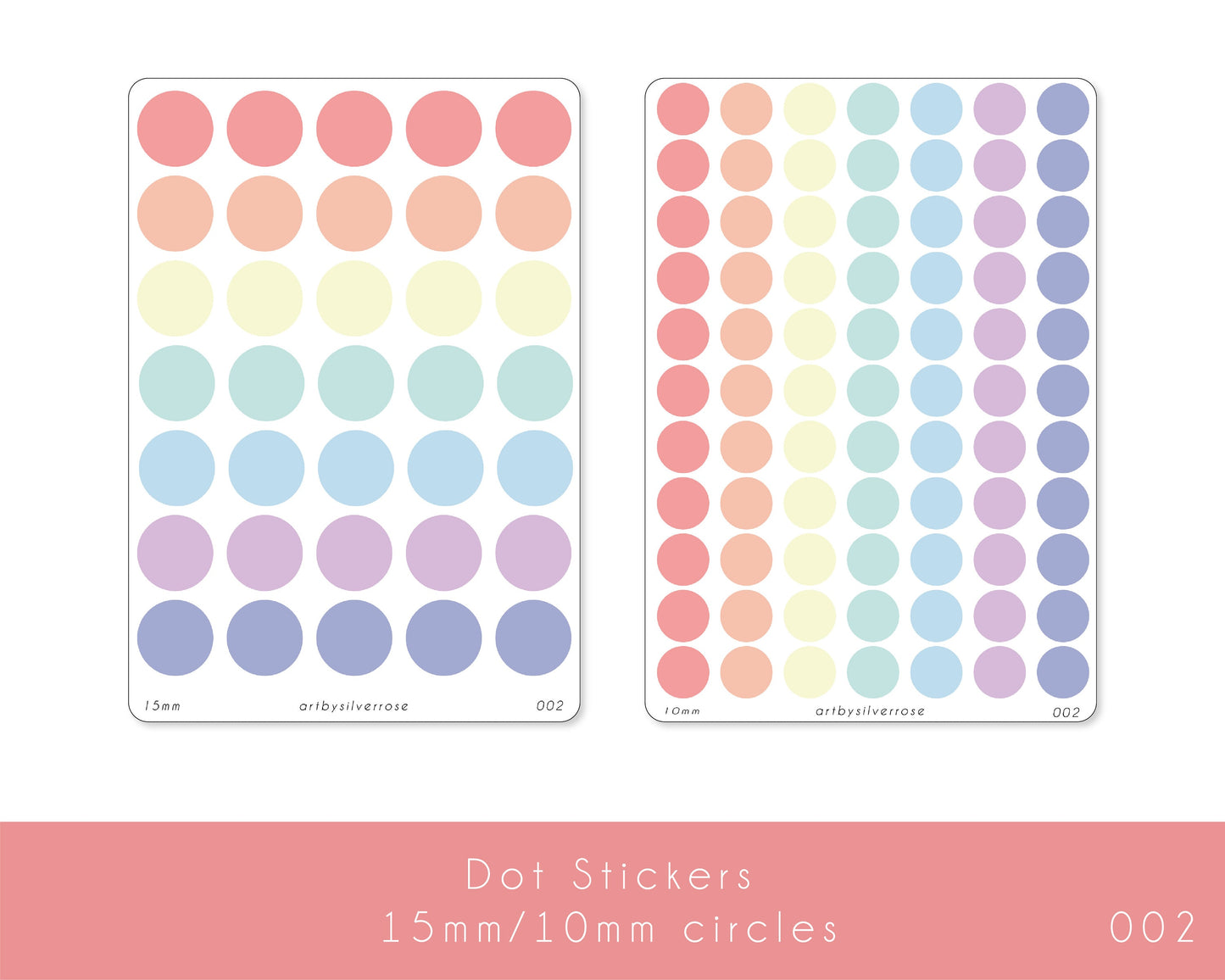 Dot Stickers 15/10mm [Matte]