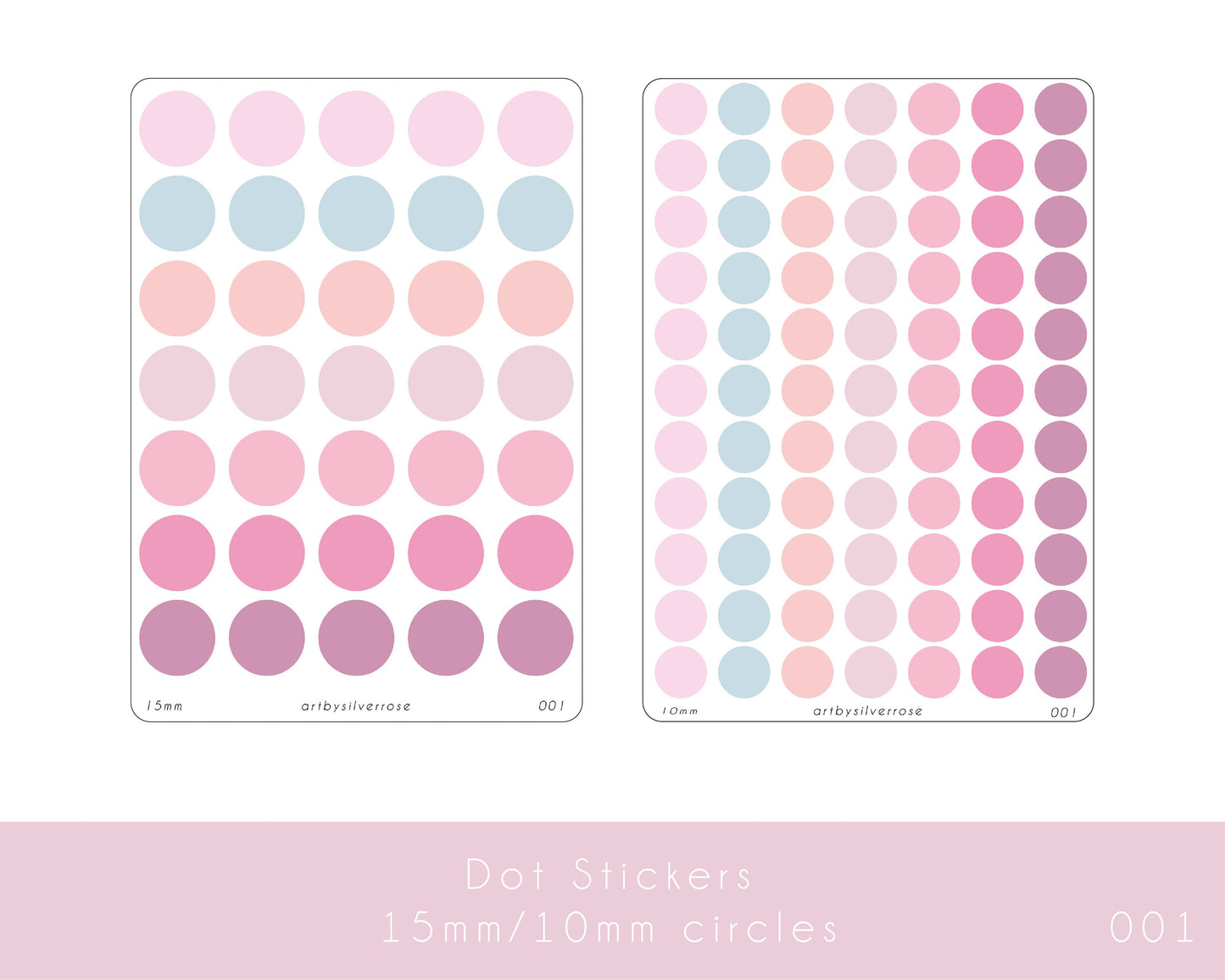 Dot Stickers 15/10mm [Matte]