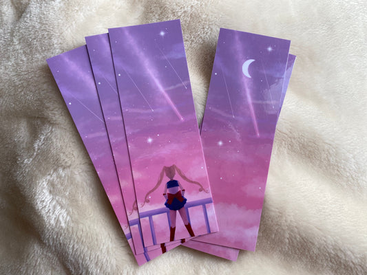 Sailor moon bookmark | double sided print & lamination