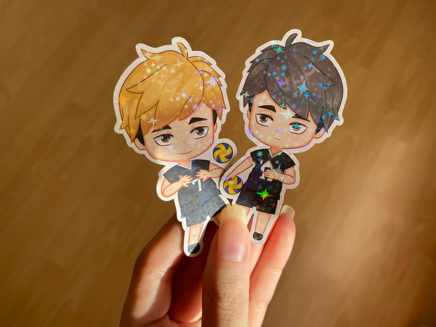 Haikyuu Stickers: Atsumu & Osamu Miya Matte / glossy water resist / Holographic