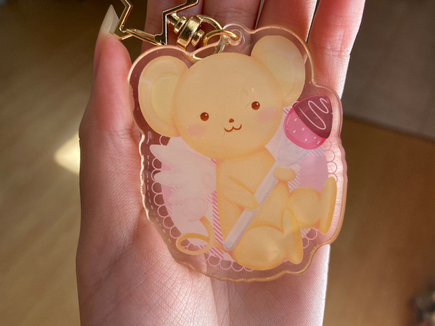 Card captor Sakura Kero Acrylic Charm | Epoxy Glitter | 2.5inch