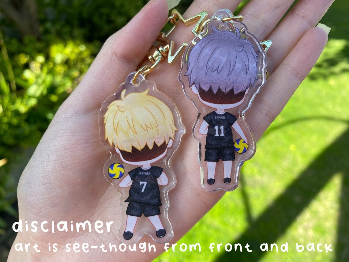 Haikyuu Acrylic Charm Atsumu & Osamu Miya | Epoxy Glitter |  2.5inch