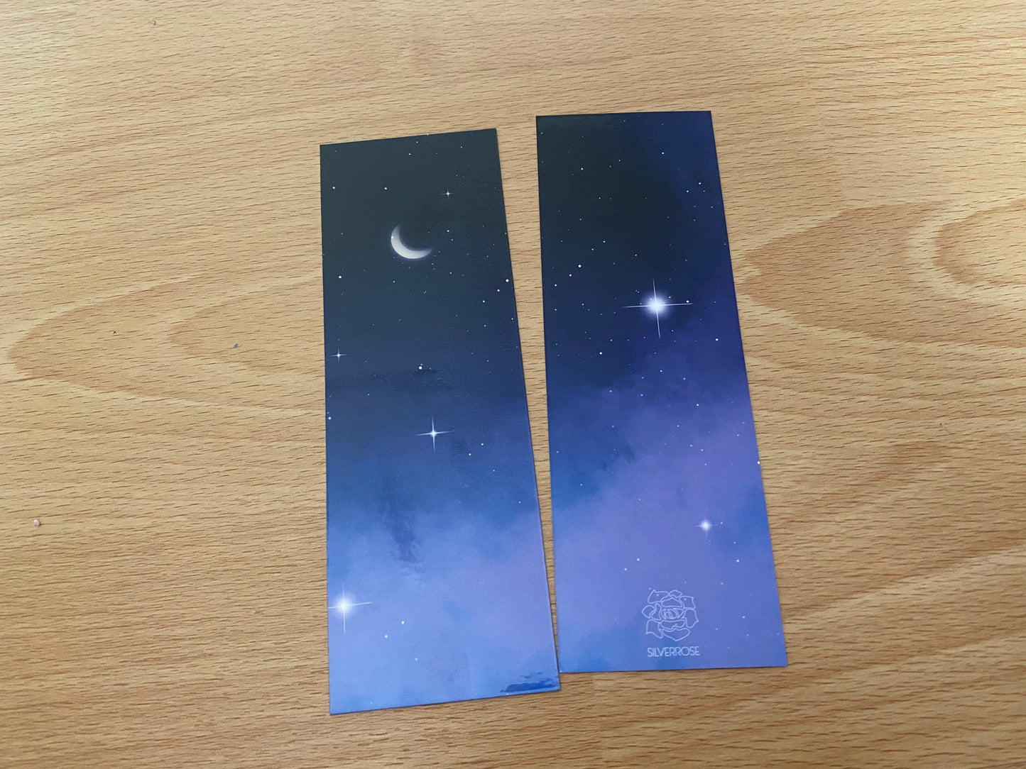 Night sky bookmark | double sided print & lamination