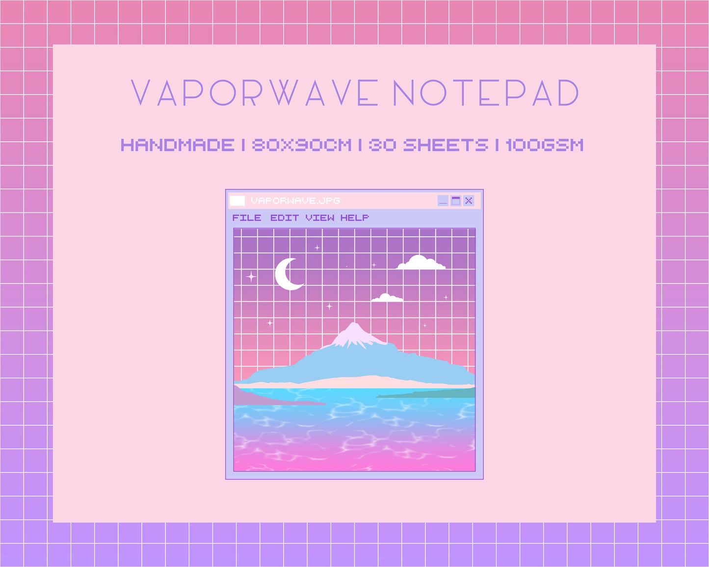 Aesthetic Vaporwave memo/note pads